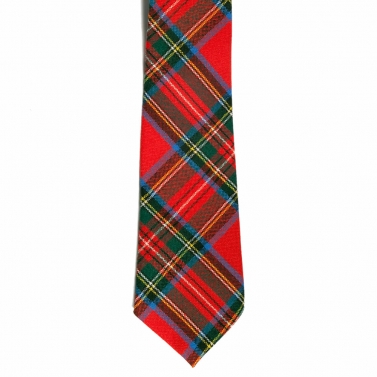 Royal Stewart Tartan Tie 100% Wool Plaid Tie