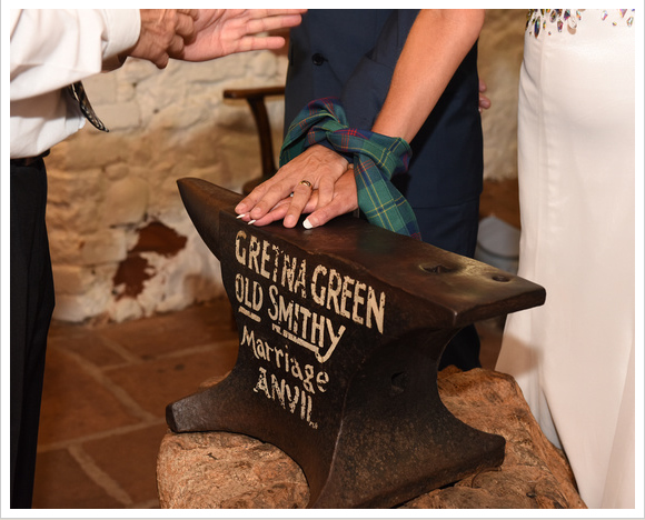 Handfasting at Gretna Green, Scotland