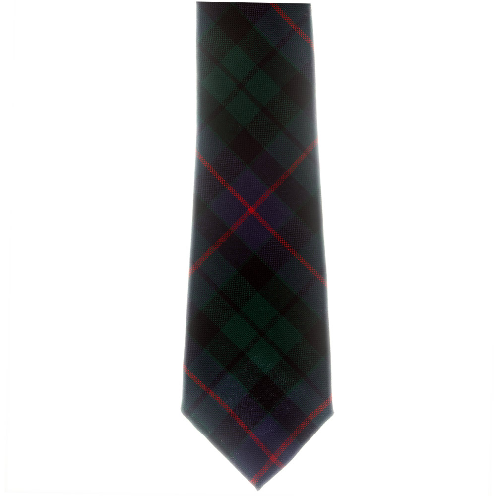 Morrison Tartan Tie 100% Wool Plaid Tie Made in Scotlaned