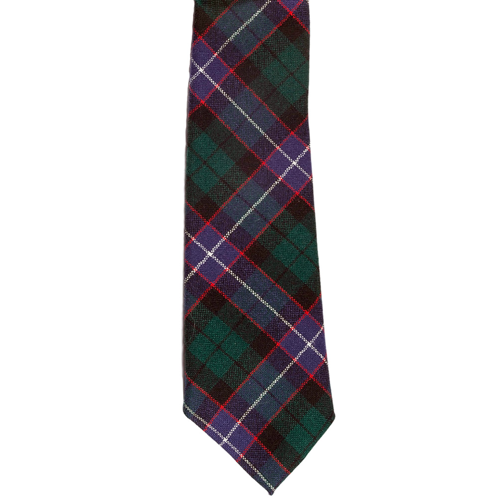 Boys Junior Galbraith Tartan Tie 100% Wool Plaid Tie Made in Scotland