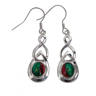 Heathergems Celtic Twist Drop Earrings