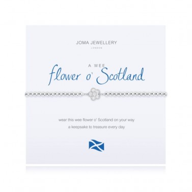 Joma Jewellery  A Little 'Wee Flower O Scotland' Bracelet