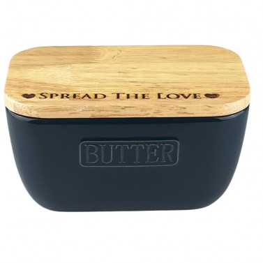 Scottish Made Spread the Love Butter Dish in Blue