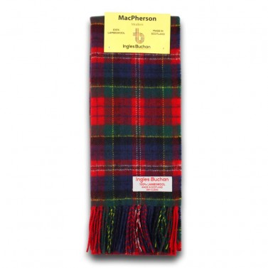 MacPherson Hunting Modern Tartan Clan Scarf 100% Soft Lambswool 
