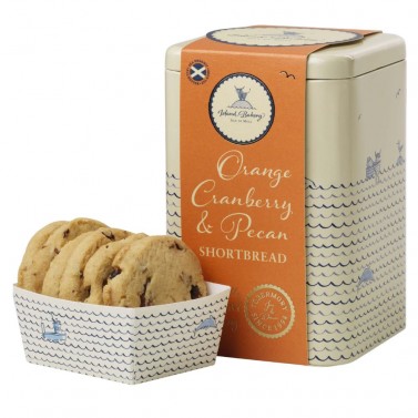 Island Bakery Orange & Cranberry Shortbread Tin 215g