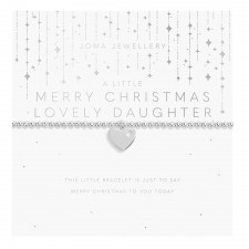 Joma Jewellery A Little 'Merry Christmas Lovely Daughter' Bracelet