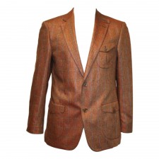 Daks Mens Breenwich Jacket in Rust