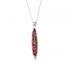 Shrieking Violet Heather Long Pendant