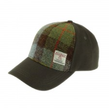 Glen Appin Baseball Cap With Harris Tweed Macleod Tartan