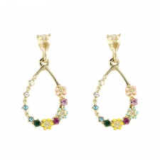 Lila Raindrops Earrings