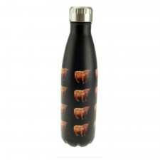 Glen Appin Highland Cow Themed Water Bottle