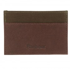 Barbour Padbury Card Holder in Dark Brown