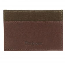 Barbour Padbury Card Holder in Dark Brown