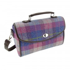 Harris Tweed Calder Satchel Bag in Muted Pink