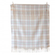 The Tartan Blanket Company Sand Nursery Check Blanket