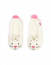 Joules Girls Dreama Cat Character Slippers