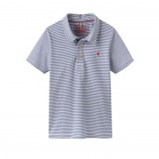 Joules Boys TOM FLAG Polo Shirt With Blue Stripe