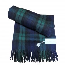 Black Watch Wool Tartan Blanket