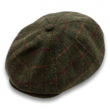 Heritage Traditions Peaky Stud Cap in Dark Green