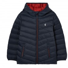 Joules Boys Cairn Padded Packable Coat in Dark Navy