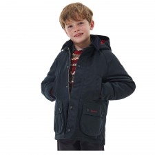 Barbour Boys Bedale Wax Jacket in Navy