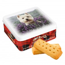 Campbells Westie in Heather Shortbread Tin 90g