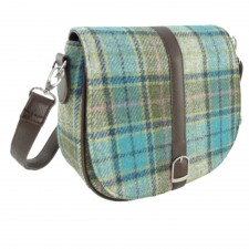 Harris Tweed 'Beauly' Shoulder Bag - Turquoise Tartan