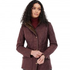 Barbour Cavalry Ladies Polarquilt Jacket in Windsor Brown