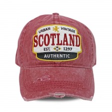 Scotland Urban Vintage Cap In Maroon