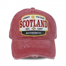 Scotland Urban Vintage Cap In Maroon