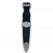 Thistle Sgian Dubh with Violet Stone