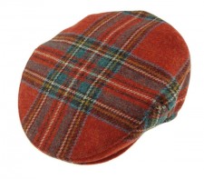 Mens Shetland Wool Royal Stewart Tartan Cap UK XL