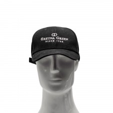 Gretna Green Black Embroidered Baseball Cap