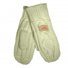 Aran Cable Mittens in Laurel