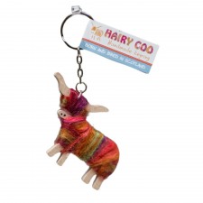 Hairy Coo Handmade Highland Cow Keyring- Isla