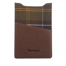 Barbour Leather Phone and Card Pouch Holder