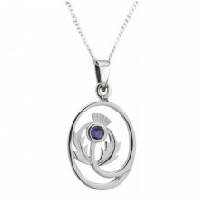 Hamilton & Young Thistle Pendant With Amethyst