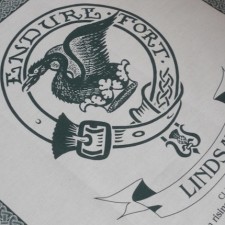 Lindsay Clan Crest Tea Towel