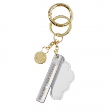 Katie Loxton Chain Keyring- ' Follow Your Dreams' in White