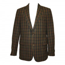 Daks Mens Barret Jacket in Dark Green Check UK 44R