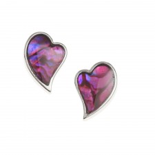 Tide Jewellery Stylised Heart Stud Earrings
