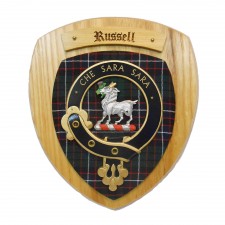 Russell Clan Crest Wall Plaque