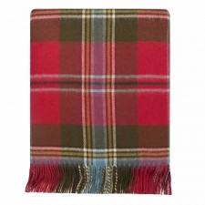 Lochcarron 100% Lambswool Maclean of Duart Weathered Tartan Blanket