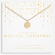 Joma Jewellery My Moments Christmas 'Wishing You A Magical Christmas' Necklace