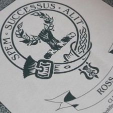 Ross Clan Crest Tea Towel