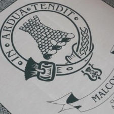 Malcolm Clan Crest Tea Towel