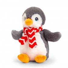Keel Toys Keeleco Christmas Penguin With Scarf 20cm Soft Toy