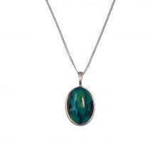 Heathergems Oval Silver Pendant