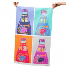 Gillian Kyle Irn Bru Pop Art Tea Towel
