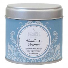 Shearer Candles Large Candle Tin in Vanilla and Coconut